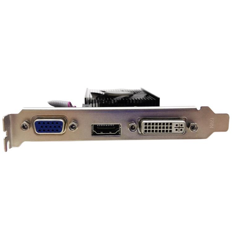 Huazhi GT210 1GB DDR2 Nízkoprofilová grafická karta PCI-E, Podpora dvou monitorů, 2letá záruka
