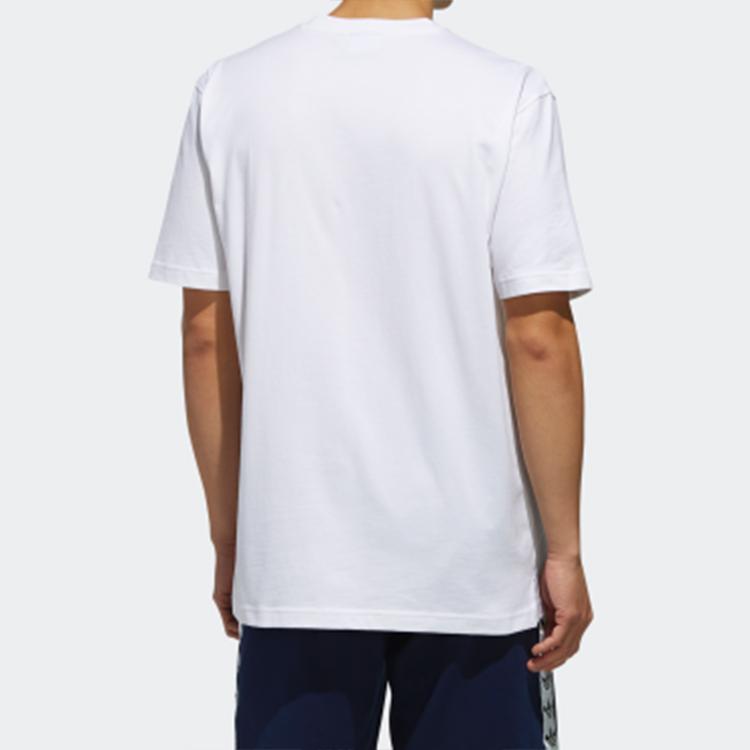 Adidas Originals Trefoil Solid Pocket Logo Short Sleeve T-Shirt Men Tops White DX4208