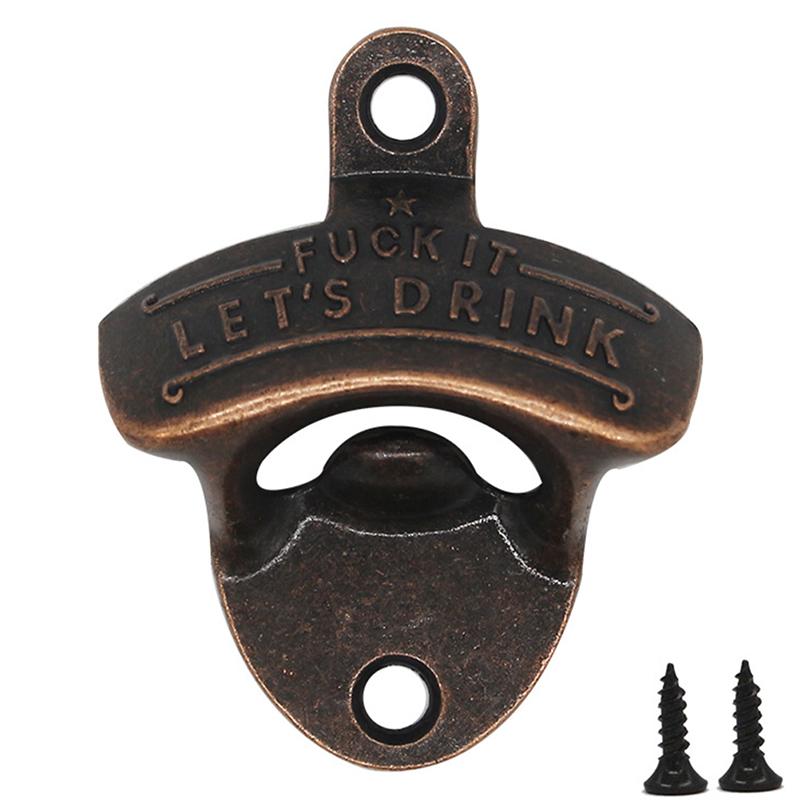 

Настенные винтажные украшения для стен в виде бара, кафе, открывалки для пива с винтами для баров медный