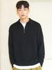 AYIHOLIC CASHMERE Half Zip Polo Knit Black #5Color