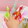 Dinosaur Finger Dart Launcher: Soft Rubber Catapult Toy for Fun and Stress Relief