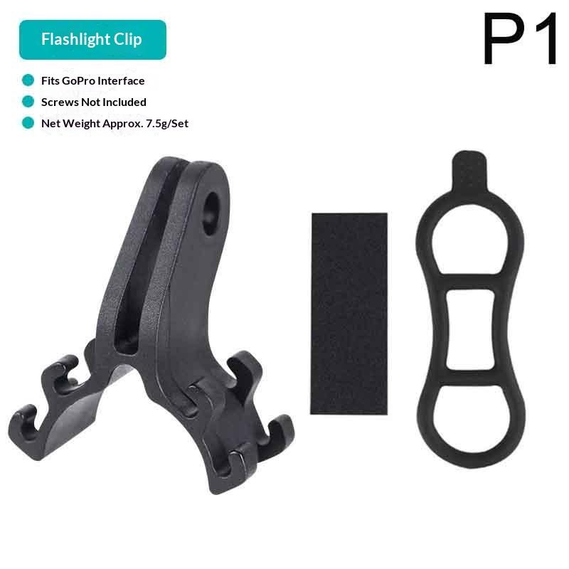 Bike Light Torch Holder Flashlight Bracket Bike License Plate Bracket Bike Parts Adjusteable For Road Bike Racing Bike Mount