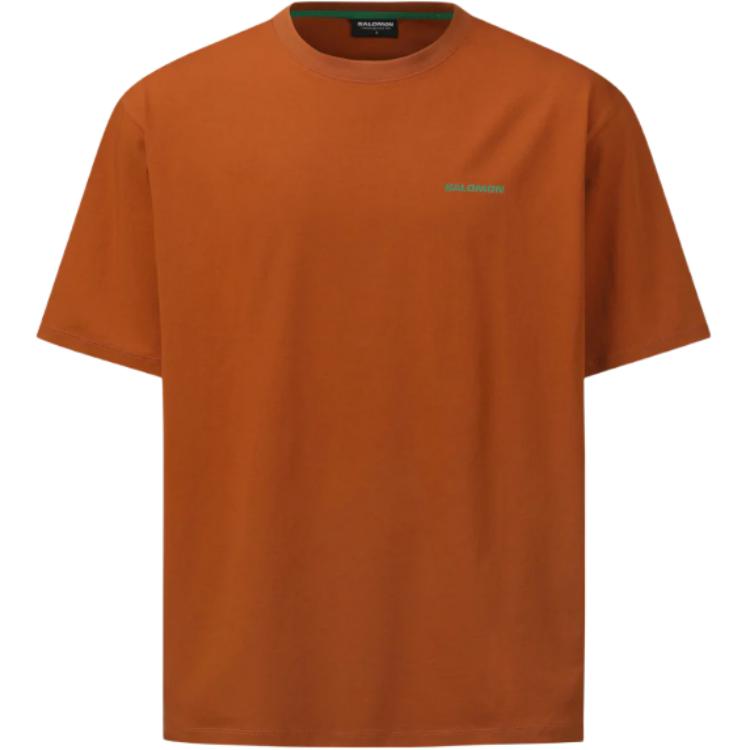 Salomon Quick-Dry Logo Loose Fit Round Neck T-Shirt Unisex Tops LD0036100 M