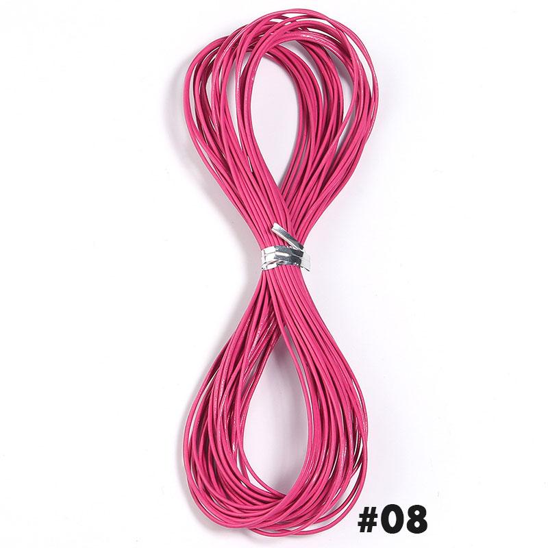 10 Yard Genuine Leather Cord Dia 1.5mm Colored Round Leather Rope For DIY Handmade Leather Craft Materials Jewelry Accessories