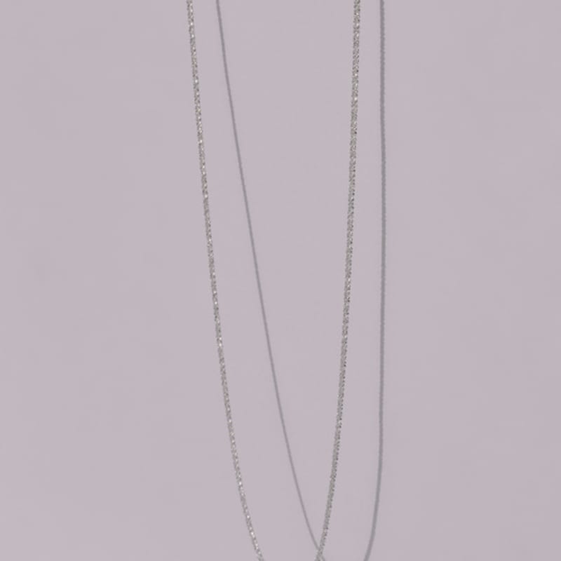 

POSTLUDE [SILVER] SOFT SHINE LONG CHAIN necklace (SLIM) single type