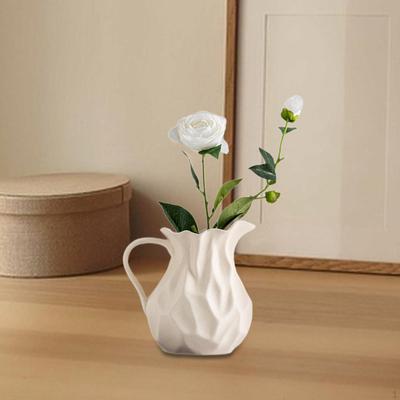 Ceramic Pitcher Vase Decorative Jug Flower Rustic for Cafe Living Room Bookshelf