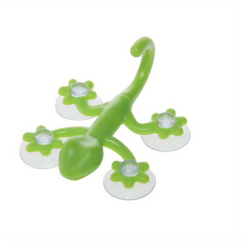 4pcs Gecko Powerful Plastic Four Suction Cups Hook Wall Hanger Decoration Bathroom