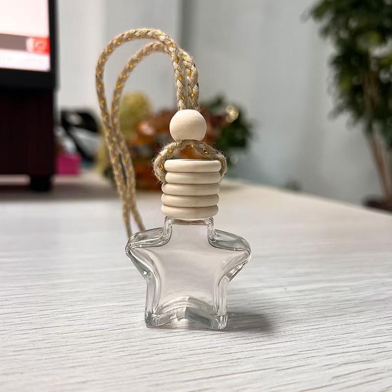 10ml Transparent Glass Car Air Freshener Pendant & Perfume Diffuser Bottle