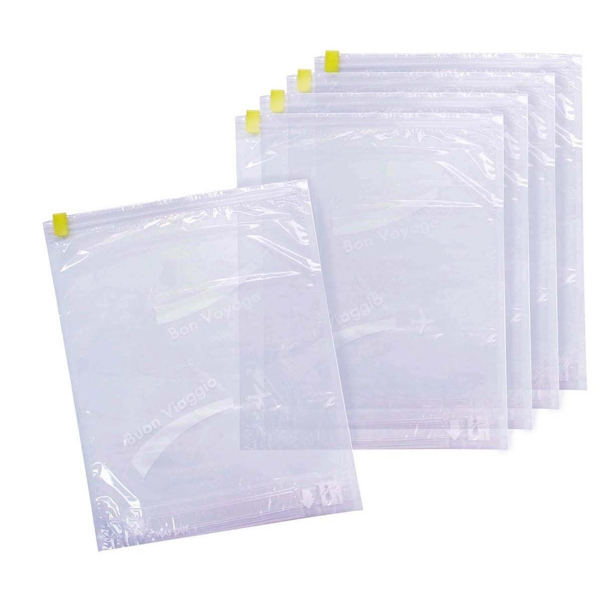 Lucky-ship clothing compression bags M size set 5 Bon Voyage made Japan