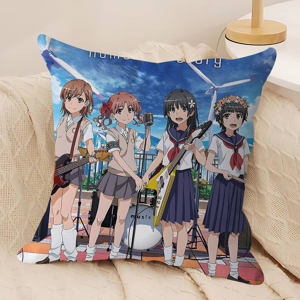A-A Certain Scientific Railgun Stitch Lucky Dragon Pillow Cover Sofa Cushion Cover Home Room Decoration Children Gift