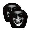 Skull Car Headrest Covers Spooky Print Auto Seat Head Rest