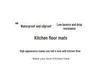 Rutschfeste Wasserdichte Waschbare Küchenbodenmatten - Schmutzabweisende PVC-Fußmatten für den Haushaltsgebrauch