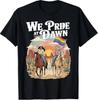 We Pride At Dawn Vintage Lesbian Pride Western LGBTQ Cowgirl T-Shirt S-3XL