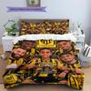 Al-Ittihad FC Pattern Bedding,Quilt Set Quilt Cover Pillowcase Home Birthday Gift(1 * Duvet Cover + 2 * Pillowcase, Without Core)