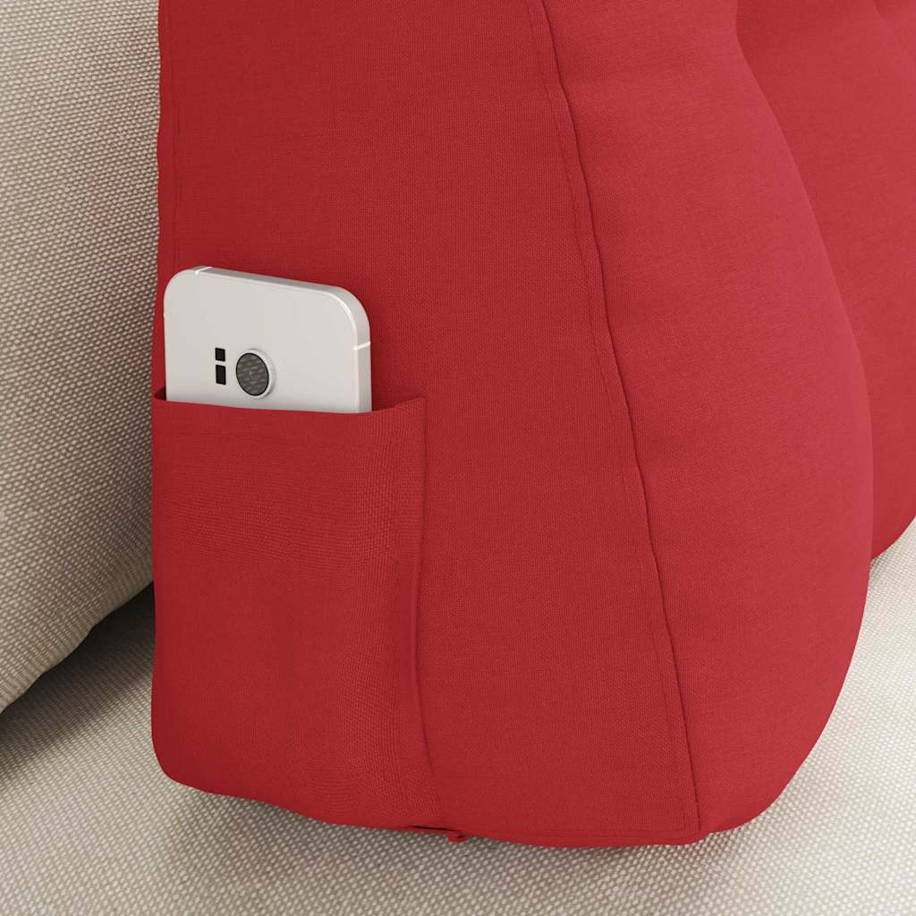 Back Cushion Red 80 x 24 x 50 cm Fabric