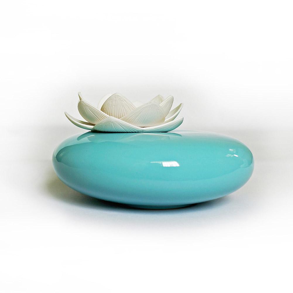Heim-Lotus-Form Leiser Keramik Ultraschall Aroma Luftbefeuchter
