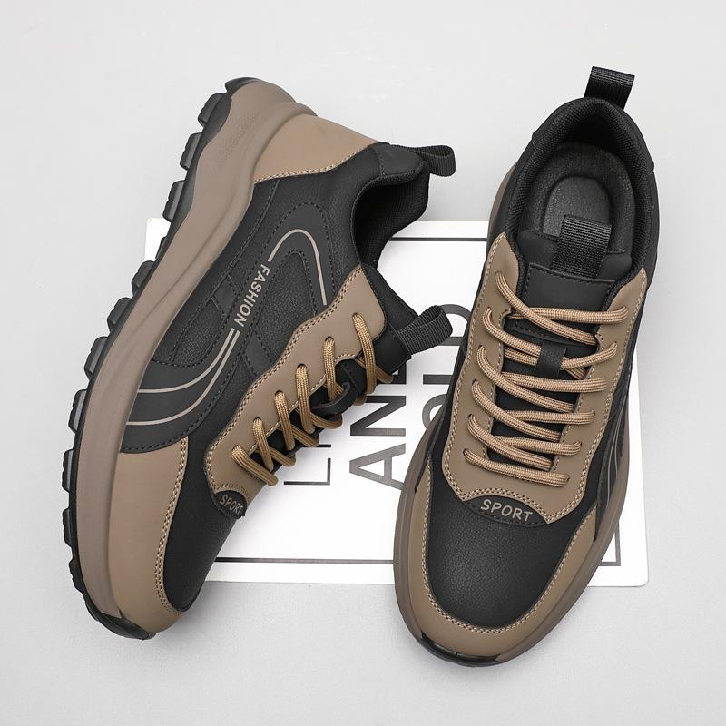 Men's shoes soft-soled leather shoes men's sports and leisure shoes young men's travel shoes dad shoes tide 2025