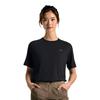 Under Armour Logo Round Neck Loose Fit Short Sleeve T-Shirt Women tops Black 1387318-001