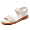 Women Black Wedge Sandals Summer White Dressy Open Toe Casual Thick Sole Platform Heel Sandals Plus Size