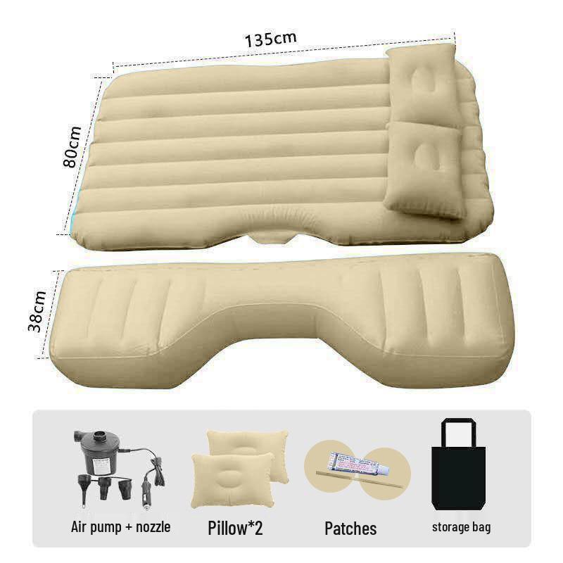 Car Travel Mattress: Folding Inflatable Back Seat & Trunk Sleeping Pad