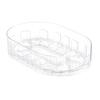Fridge Storage Box Spice Rack 360-Degree Rotatable Design Large Capacity Transparent Turntable
