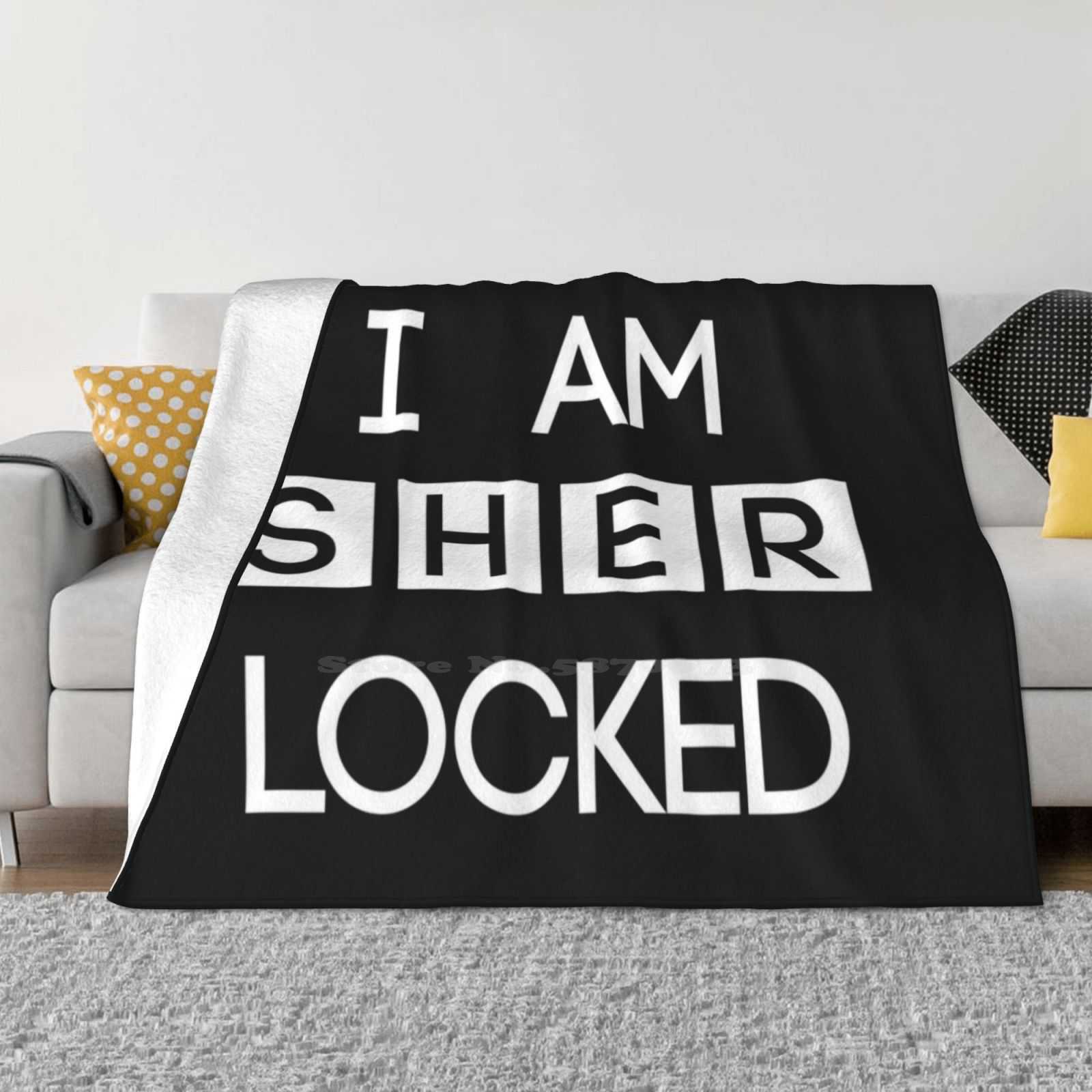 

Sherlocked Creative Design Comfortable Warm Flannel Blanket Sherlocked Irene Tv Show British Password Pass Code Smart Phone 30x40in