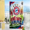 Bayern Munich Soccer Art Customizable Name Beach Towel Super Soft Microfiber Quickdry Fabric