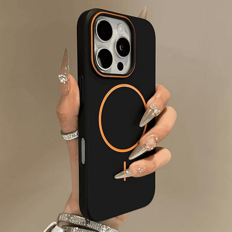 

Luxury Magsafe Wireless Charging PC Hard Phone Cases For iPhone 12 13 14 15 16 Pro Max Plus Matte Magnetic Bumper Cases Cover For iPhone 15