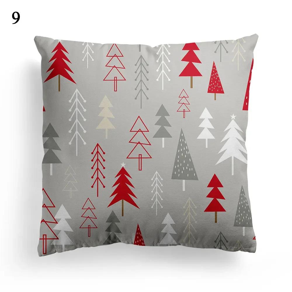 Home Decoration Christmas Merry Christmas Santa Pillow Case Cushion Cushion Decoración navideña