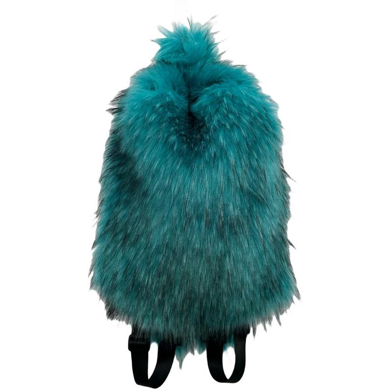 Women Fashion Faux Fur Backpack Cute Plush Travel Bag Stylish Fuzzy Daypack For Daily Use