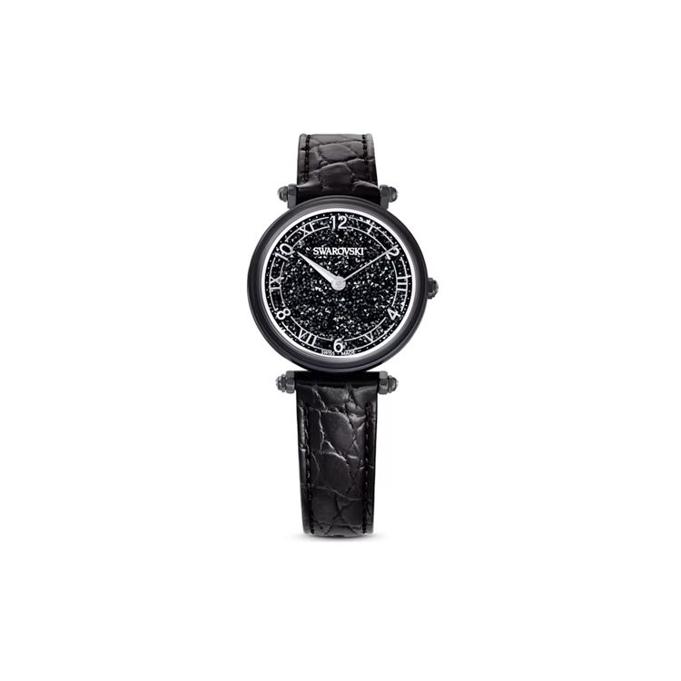 

Swarovski Crystalline Wonder Series Watch Quartz Movement Calfskin Strap 35Mm Black Dial Water Resistant 50M Women watches 5664311 Black Dial