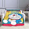 This 3D Printed Doraemon Cartoon Blanket Is a Warm and Comfortable Flannel Blanket Suitable for Bedrooms, Sofas, Beds, Chairs,