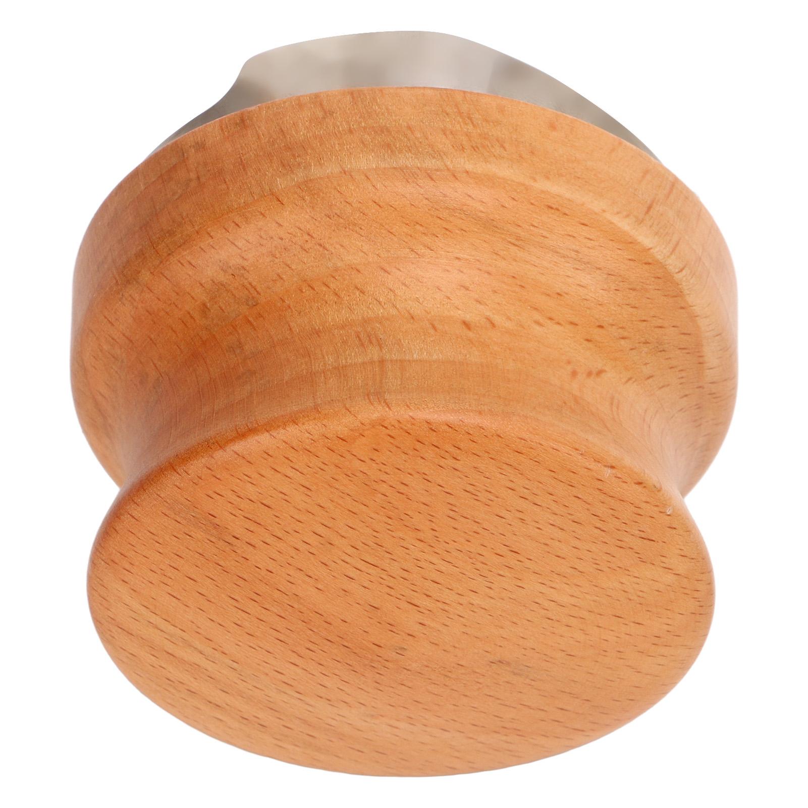 Coffee Distributor Coffee Hand Tamper Adjustable Depth Coffee Leveler Tool with Beech Handle 53mm 2.1in 53mm / 2.09in