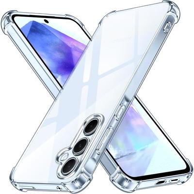 Thick Shockproof Silicone Clear Phone Case For Samsung Galaxy A55 5G A35 5G A25 5G A15 4G A05 A05S Protection Case Back Cover