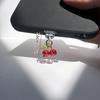 1Pc Cute Red Cherry Phone Dust Plug - Decoration for IPhone/Type-C Charging Port