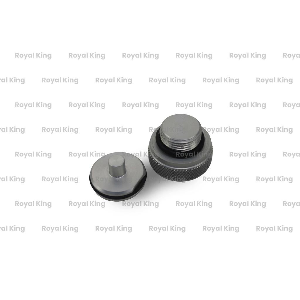 Super Meteor & Classic 650 "Royal Enfield Machined "Oil Filler Cap Silver"