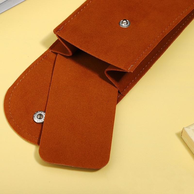 Velvet Snap Watch Soft Storage Bag Flannel Men Women Travel Case Portable Ring Necklace Bracelet Organizer Gift Packaging