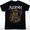 Nuova T-shirt ALESTORM WE ARE HERE TO DRINK YOUR BEER in Cotone Nera Per Uomo Unisex