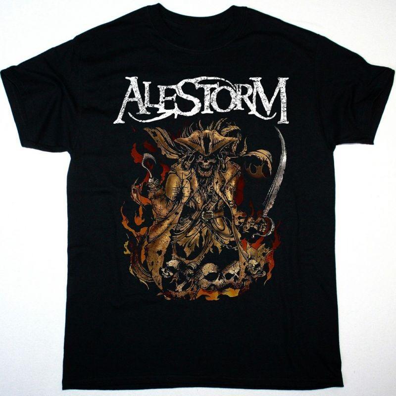 

New ALESTORM WE ARE HERE TO DRINK YOUR BEER Cotton Black For Men Shirt Unisex T-Shirt L