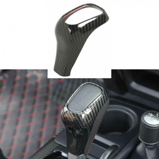 Carbon Fiber Gear Shifter Knob Decor Cover Trim Frame for 4runner TRD 2010-