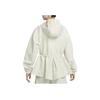 Nike Solid Color Print Logo Hooded Long Sleeve Jacket Women Jackets White FN3670-020