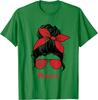 Morocco Messy Bun Women Graphic TShirt Breathable Casual Cotton Tee