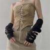 2pack Adjustable Lolitas Fashion Arm Sleeves Stylish Knitted Arm Sleeves Schoolgirl Cosplay Accessories