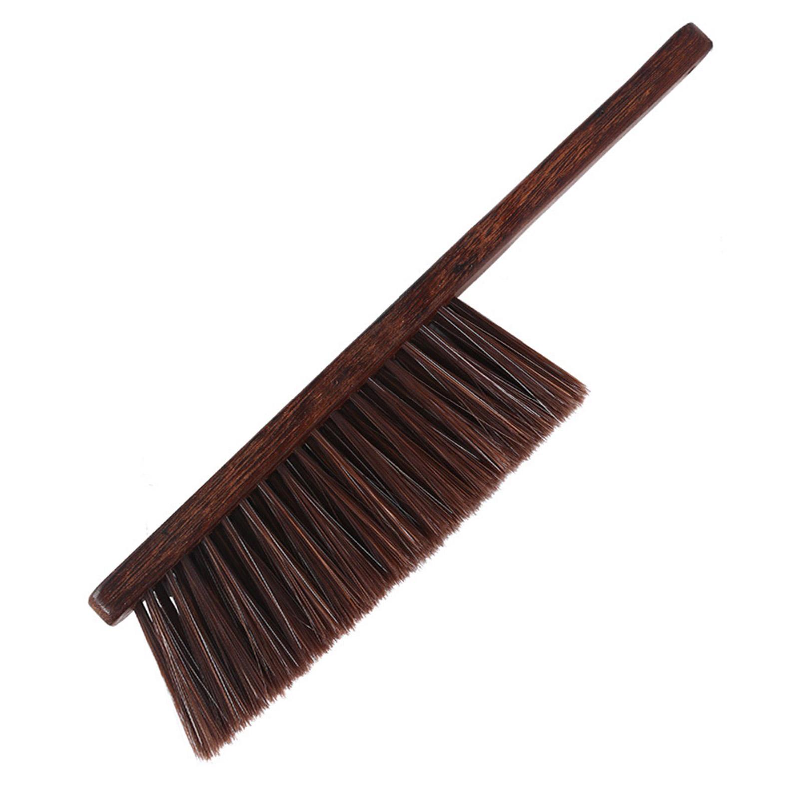 

Щетка для пыли с длинной ручкой, с гибкими мягкими волокнами, деревянной рукояткой, ручная метла, инструмент для уборки для пожилых людей, для использования при беременности