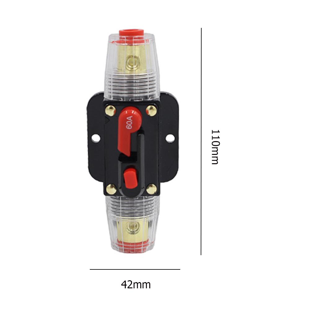 150/100/50/30/20/40/60/80A 12V Car Truck Audio Modification Stereo Amplifier Circuit Breaker Automatic Reset Fuse Holder Switch