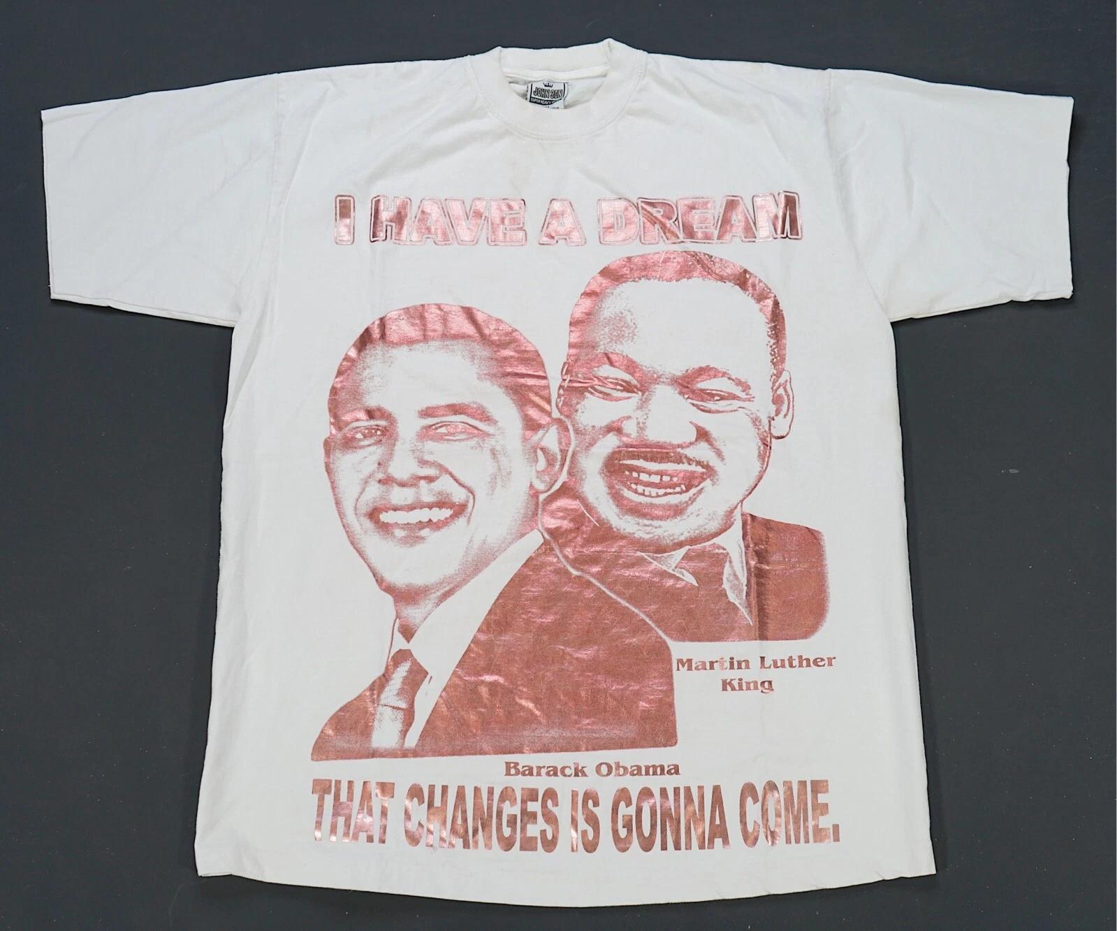 Rare VTG I Have A Dream Barack Obama Martin Luther King Jr MLK T Shirt 2000s 2XL S