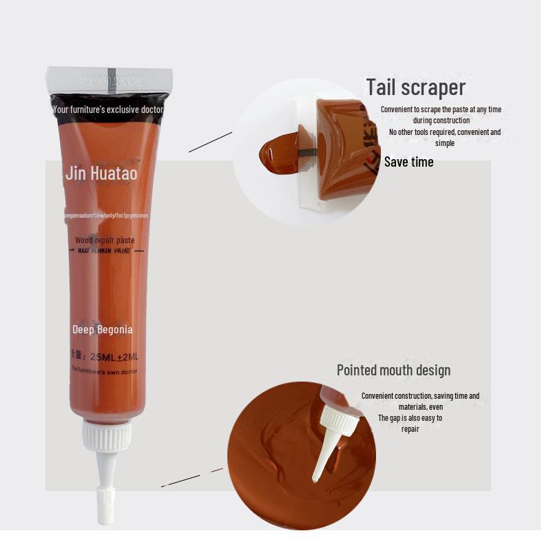 Red Oak Brown Furniture & Floor Repair Kit - Water-based Putty & Pen
