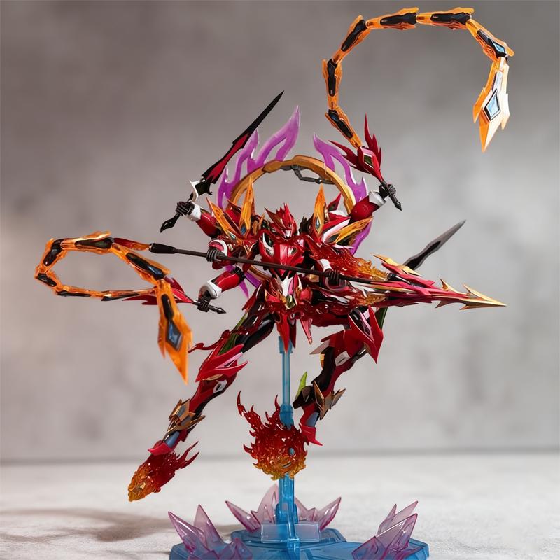 MOTOR NUCLEAR Ne Zha Six Armed Lotus Base Alloy Frame Mecha Model Kit Super Articulated High-Detail Action Figures Boy Toy Gift