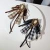 Ribbon British Retro Brooch Elegant Bow Accessory Academic-style Bow Brooch  Women Accessory