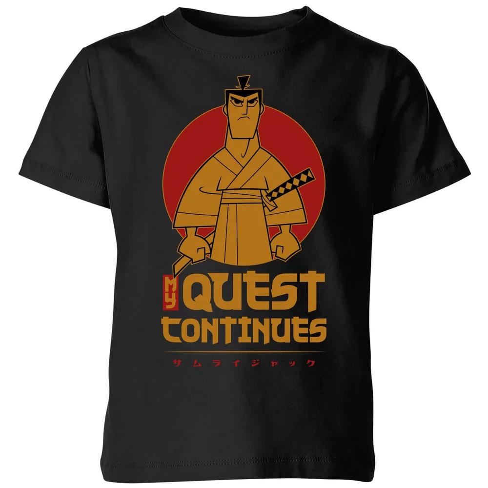 

Samurai Jack My Quest Continues Kids T-Shirt - Black - 3-4 Years 130